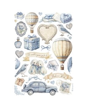 Stamperia Timeless A4 Rice Paper Mixed Elements (DFSA41037)