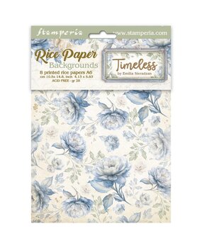 Stamperia Timeless A6 Rice Paper Backgrounds (DFSAK6041)