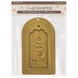 Stamperia Timeless MDF Crafty Shapes Blanks Tag (KLSM54)