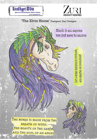 IndigoBlu The Elvin Horse A5 Rubber Stamps (IND0943) IndigoBlu The Elvin Horse A5 Rubber Stamps (IND0943)