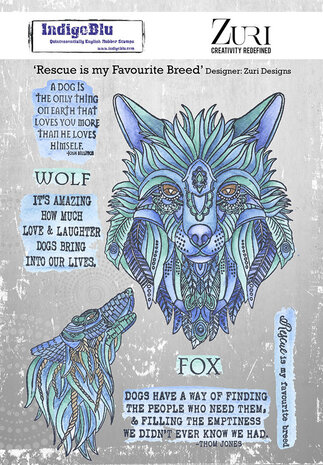 IndigoBlu Rescue is my Favourite Breed A5 Rubber Stamps (IND0942) IndigoBlu Rescue is my Favourite Breed A5 Rubber Stamps (IND0942)