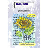 IndigoBlu Sunflower Bloom A6 Rubber Stamps (IND0866)