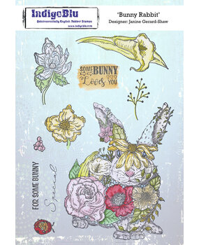 IndigoBlu Bunny Rabbit A5 Rubber Stamps (IND0800)