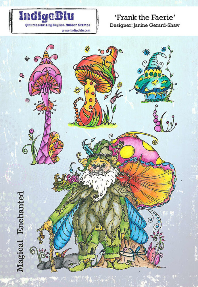 IndigoBlu Frank the Faerie A5 Rubber Stamps (IND0729)