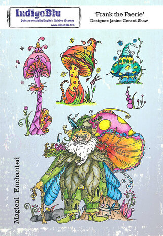 IndigoBlu Frank the Faerie A5 Rubber Stamps (IND0729)