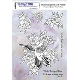 IndigoBlu Hummingbird And Peony A5 Rubber Stamps (IND0704)