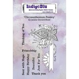 IndigoBlu Chrysanthemum Paisley Rubber Stamps (IND0705)