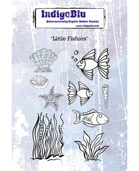 IndigoBlu Little Fishies A6 Rubber Stamps (IND0625) IndigoBlu Little Fishies A6 Rubber Stamps (IND0625)
