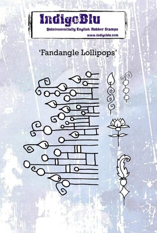 IndigoBlu Fandangle Lollipops A6 Rubber Stamp (IND0606) IndigoBlu Fandangle Lollipops A6 Rubber Stamp (IND0606)