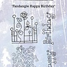 IndigoBlu Fandangle Happy Birthday A6 Rubber Stamp (IND0607) IndigoBlu Fandangle Happy Birthday A6 Rubber Stamp (IND0607)
