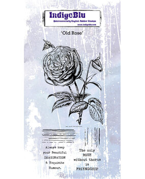 IndigoBlu Old Rose Rubber Stamp (IND0599)