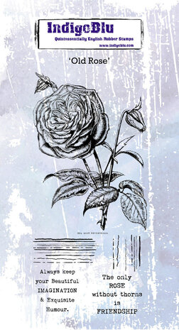 IndigoBlu Old Rose Rubber Stamp (IND0599)