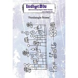 IndigoBlu Fandangle Roses A6 Rubber Stamp (IND0605)