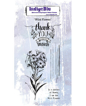 IndigoBlu Wild Flower Rubber Stamp (IND0598)