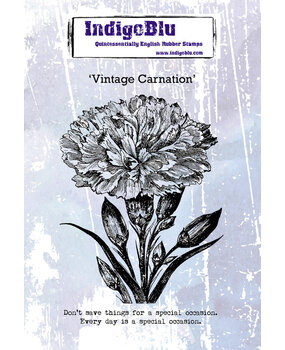 IndigoBlu Vintage Carnation A6 Rubber Stamps (IND0587)