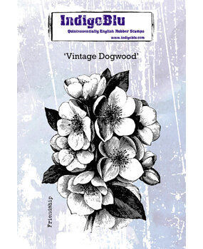 IndigoBlu Vintage Dogwood A6 Rubber Stamp (IND0588)