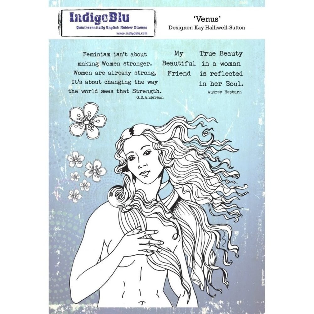 IndigoBlu Venus A5 Rubber Stamp (IND0568) IndigoBlu Venus A5 Rubber Stamp (IND0568)