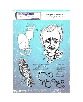 IndigoBlu Edgar Allan Poe A5 Rubber Stamp (IND0562) IndigoBlu Edgar Allan Poe A5 Rubber Stamp (IND0562)