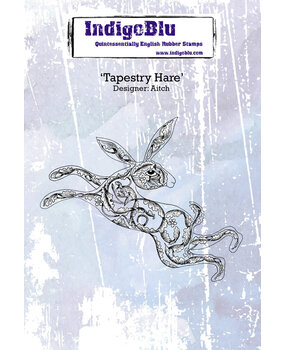 IndigoBlu Tapestry Hare A6 Rubber Stamp (IND0543) IndigoBlu Tapestry Hare A6 Rubber Stamp (IND0543)