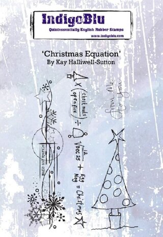 IndigoBlu Christmas Equation A6 Rubber Stamp (IND0550) IndigoBlu Christmas Equation A6 Rubber Stamp (IND0550)