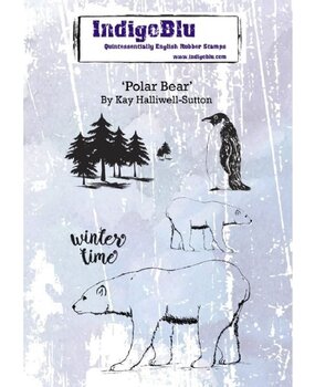 IndigoBlu Polar Bear A6 Rubber Stamp (IND0551)