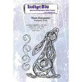 IndigoBlu Hare Stargazer A6 Rubber Stamp (IND0541)