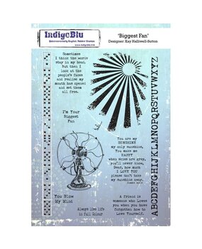 IndigoBlu Biggest Fan A5 Rubber Stamp (IND0530) IndigoBlu Biggest Fan A5 Rubber Stamp (IND0530)