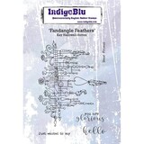 IndigoBlu Fandangle Feathers A6 Rubber Stamp (IND0510PC)