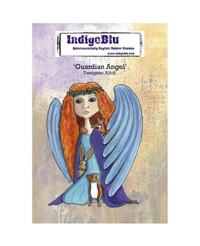 IndigoBlu Guardian Angel A6 Rubber Stamp (IND0467) IndigoBlu Guardian Angel A6 Rubber Stamp (IND0467)