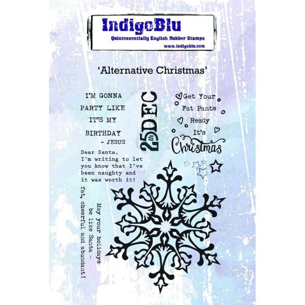 IndigoBlu Alternative Christmas A6 Rubber Stamp (IND0475)