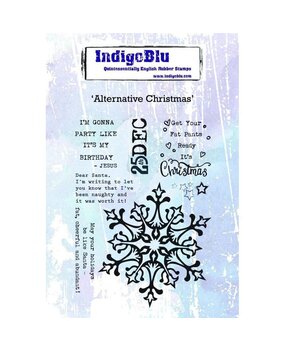 IndigoBlu Alternative Christmas A6 Rubber Stamp (IND0475) IndigoBlu Alternative Christmas A6 Rubber Stamp (IND0475)