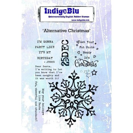 IndigoBlu Alternative Christmas A6 Rubber Stamp (IND0475)