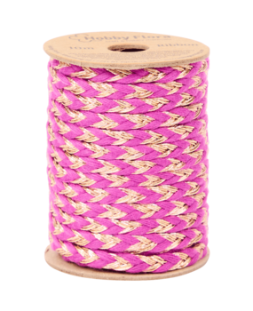 Hobby Flora Gevlochten Lint Paars (3210645)