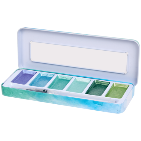 DécoTime Metallic Watercolour Paint Napoleon Blue (3210593) DécoTime Metallic Watercolour Paint Napoleon Blue (3210593)