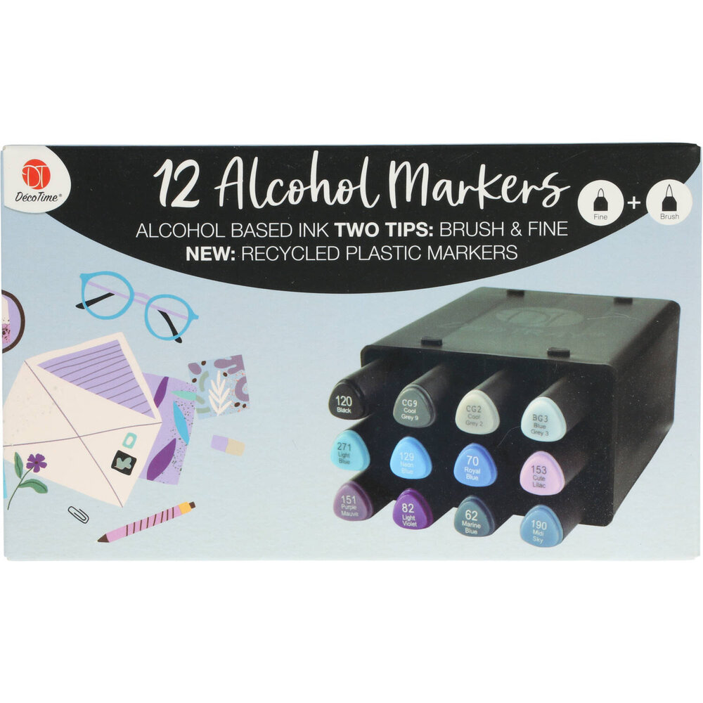 DécoTime 12 Alcohol Markers Marine Blue (3005439) DécoTime 12 Alcohol Markers Marine Blue (3005439)
