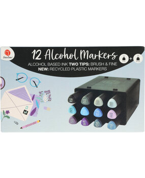 DécoTime 12 Alcohol Markers Marine Blue (3005439)
