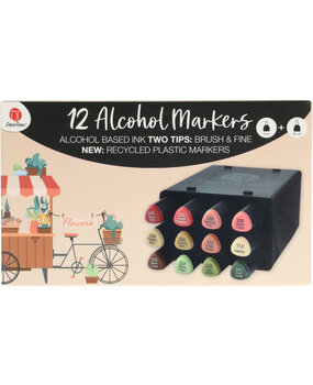 DécoTime 12 Alcohol Markers Peachy Skin (3005439)