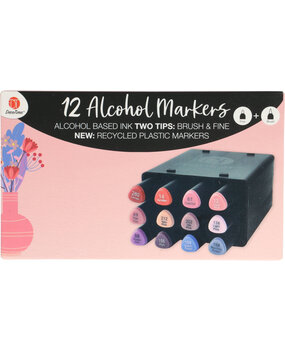 DécoTime 12 Alcohol Markers Neo Pink (3005439)