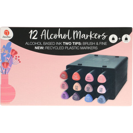 DécoTime 12 Alcohol Markers Neo Pink (3005439) DécoTime 12 Alcohol Markers Neo Pink (3005439)