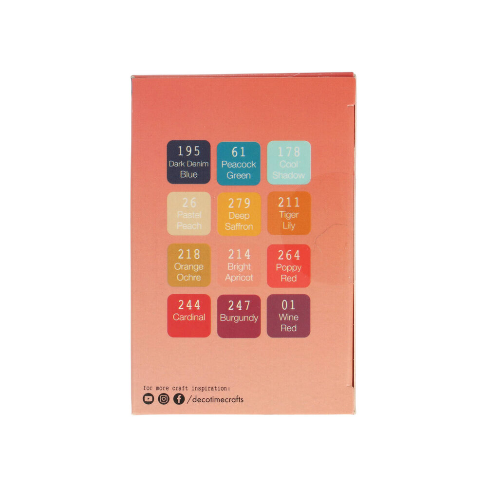 DécoTime 12 Alcohol Markers Cardinal (3005439)