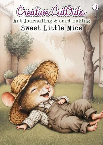 Creatief Art Sweet Little Mice Art Journaling & Card Making Book (CCOBOEK-003)