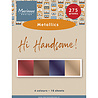 Marianne Design PRE-ORDER Hi Handsome! A5 Metallics Paper Set (PK9210) Marianne Design PRE-ORDER Hi Handsome! A5 Metallics Paper Set (PK9210)