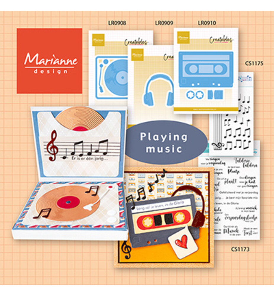 Marianne Design Clear Stamps Musical Notes (CS1175) Marianne Design Clear Stamps Musical Notes (CS1175)