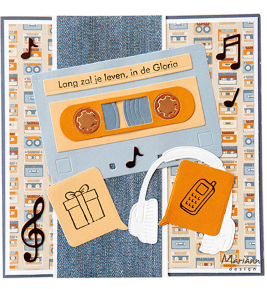 Marianne Design Craftables Punch die XL Music (CR1694)