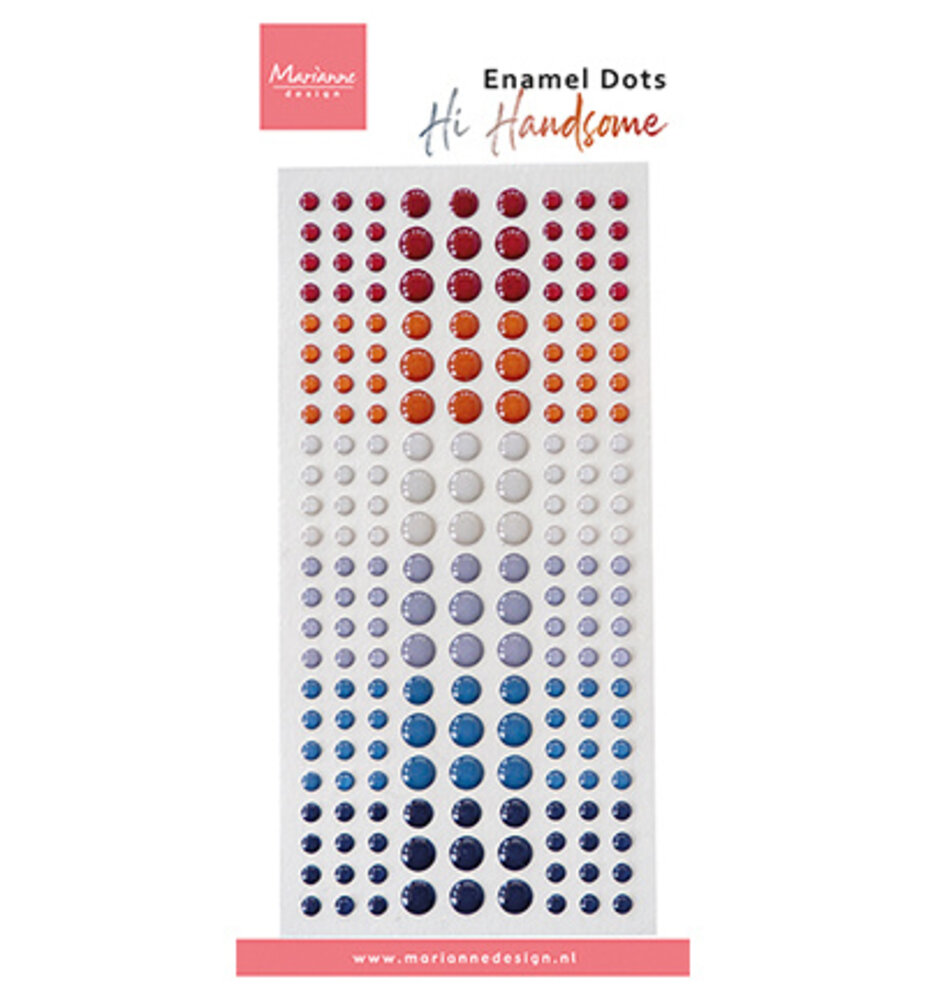 Marianne Design Enamel Dots Hi Handsome! (PL4538) Marianne Design Enamel Dots Hi Handsome! (PL4538)