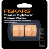Fiskars SureCut Paper Trimmer Blades TripleTrack Titanium Straight Cutting (1004677)