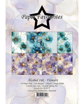 Paper Favourites Alcohol Ink Flowers A5 Paper Pad (PFA177) Paper Favourites Alcohol Ink Flowers A5 Paper Pad (PFA177)