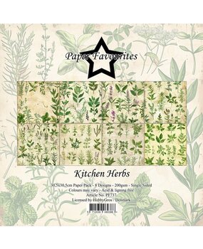 Paper Favourites Kitchen Herbs 12x12 Inch Paper Pad (PF737)