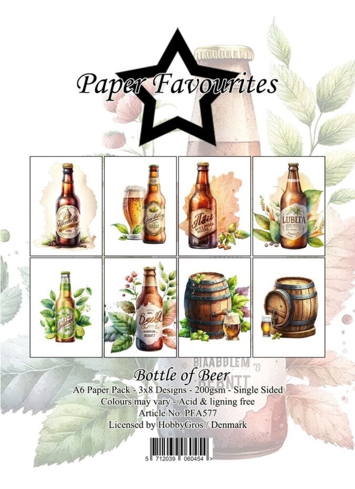 Paper Favourites Bottle of Beer A6 Paper Pad (PFA577) Paper Favourites Bottle of Beer A6 Paper Pad (PFA577)