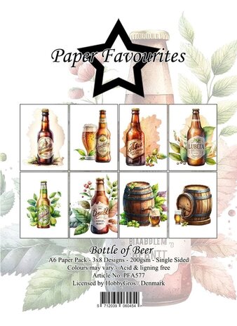 Paper Favourites Bottle of Beer A6 Paper Pad (PFA577) Paper Favourites Bottle of Beer A6 Paper Pad (PFA577)